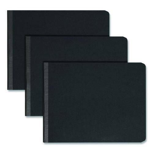 Image of Smead 81124 Prong Fastener Premium Pressboard Report Cover, Two-Piece Prong Fastener, 2" Capacity, 8.5 X 11, Black/black