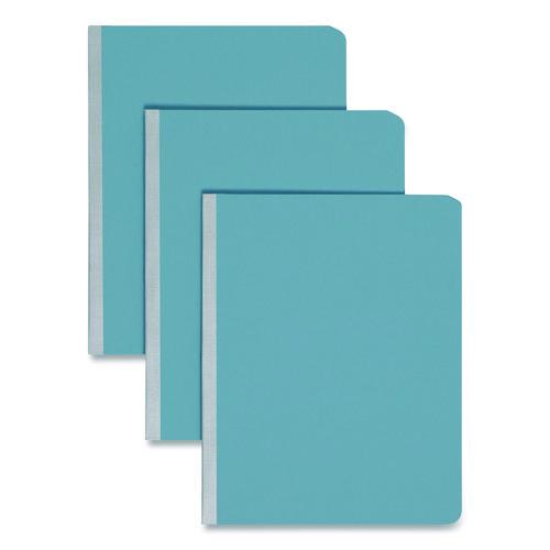 Image of Smead Prong Fastener Premium Pressboard Report Cover, Two-Piece Prong Fastener, 3" Capacity, 8.5 x 11, Blue