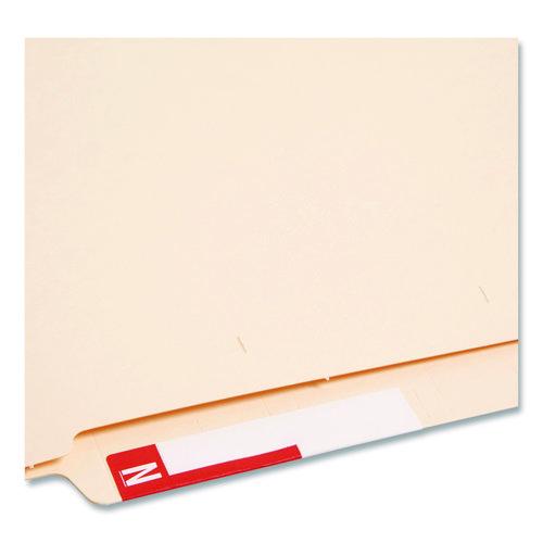 Image of Smead 67152 Alphaz Color-Coded First Letter Combo Alpha Labels, A/n, 1.16 X 3.63, Red/white, 5/sheet, 20 Sheets/pack