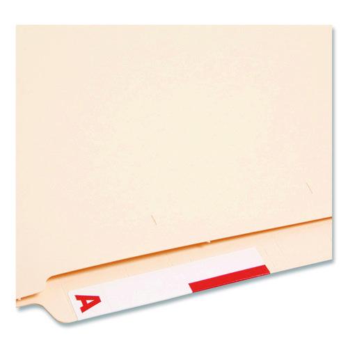 Image of Smead 67152 Alphaz Color-Coded First Letter Combo Alpha Labels, A/n, 1.16 X 3.63, Red/white, 5/sheet, 20 Sheets/pack