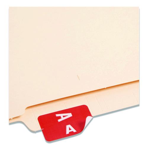 Image of Smead 67170 Alphaz Color-Coded Labels Starter Set, A-Z, 1 X 1.63, Assorted, 10/sheet, 220 Sheets/box