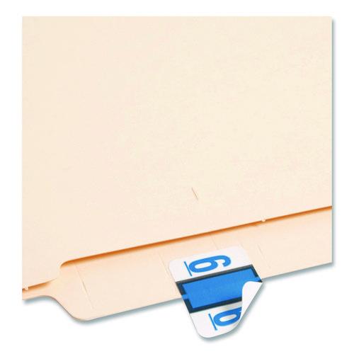 Image of Smead 67376 Numerical End Tab File Folder Labels, 6, 1 X 1.25, White, 500/roll