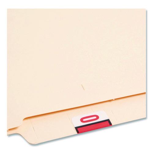 Image of Smead 67380 Numerical End Tab File Folder Labels, 0-9, 1 X 1.25, White, 500/roll, 10 Rolls/box
