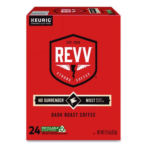 Image of revv® 5000355485 No Surrender K-Cup, Dark Roast, K-Cup, 24/box