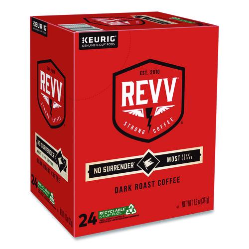Image of revv® 5000355485 No Surrender K-Cup, Dark Roast, K-Cup, 24/box