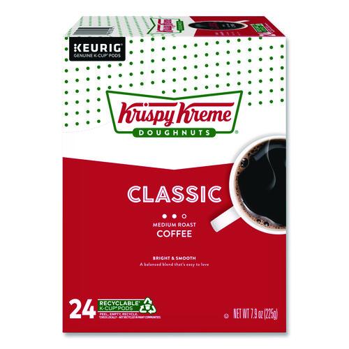 Image of Krispy Kreme Doughnuts® 5000330036 Classic Coffee K-Cups, Medium Roast, 24/box