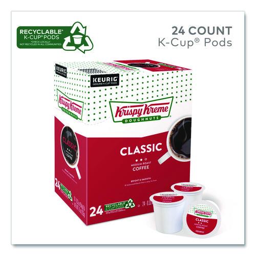 Image of Krispy Kreme Doughnuts® 5000330036 Classic Coffee K-Cups, Medium Roast, 24/box