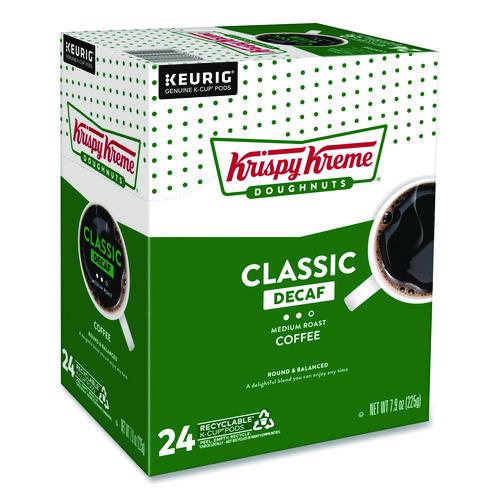 Image of Krispy Kreme Doughnuts® 5000330037 Classic Decaf Coffee K-Cups, Medium Roast, 24/box