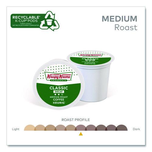 Image of Krispy Kreme Doughnuts® 5000330037 Classic Decaf Coffee K-Cups, Medium Roast, 24/box