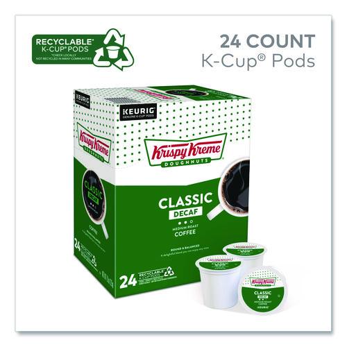 Image of Krispy Kreme Doughnuts® 5000330037 Classic Decaf Coffee K-Cups, Medium Roast, 24/box