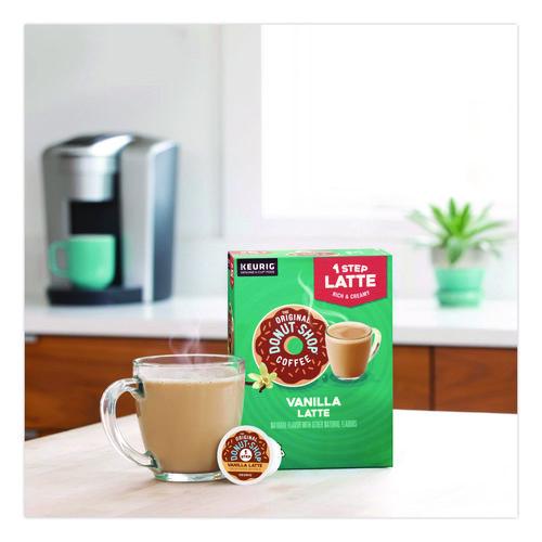 Image of The Original Donut Shop® 5000341533 Vanilla One Step Latte K-Cup, 20/Box