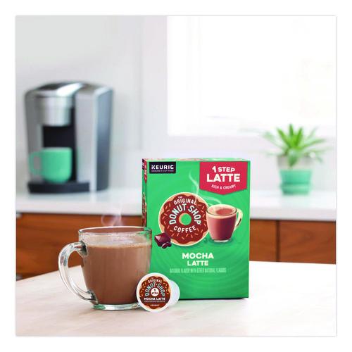 Image of The Original Donut Shop® 5000341535 Mocha One Step Latte K-Cup, Vanilla, 20/Box
