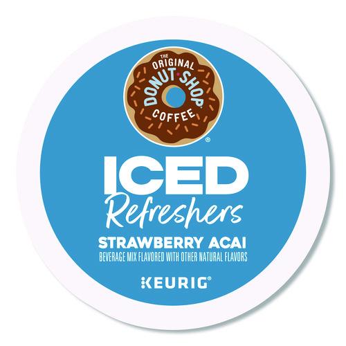 Image of The Original Donut Shop® 5000379382 ICED Refreshers K-Cup Pods, Strawberry Acai, 20/Box