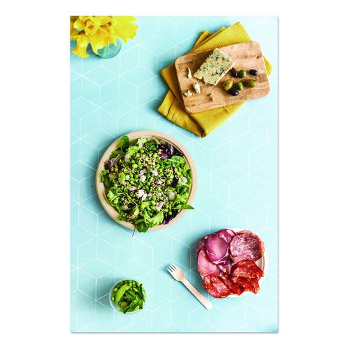 Image of Vegware VW-P005NFA Nourish Molded Fiber Tableware, Compostable, Plate, Sugarcane, 10" dia, White, 500/Carton