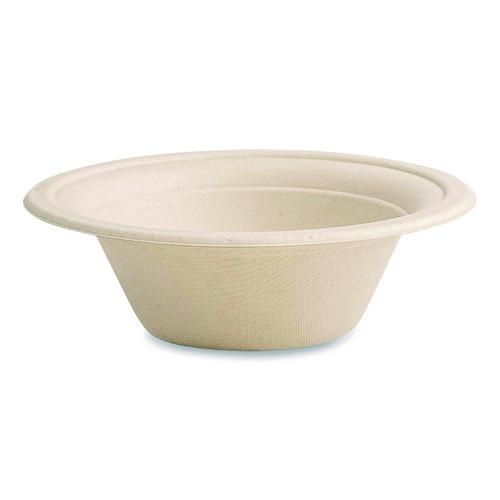 Image of Vegware VW-BL12NFA Nourish Molded Fiber Tableware, Compostable, Bowl, Sugarcane, 12 oz, White, 1,000/Carton