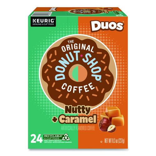 Image of The Original Donut Shop® 5000361499 Nutty Plus Caramel K-Cup, 0.34 Oz, 24/box