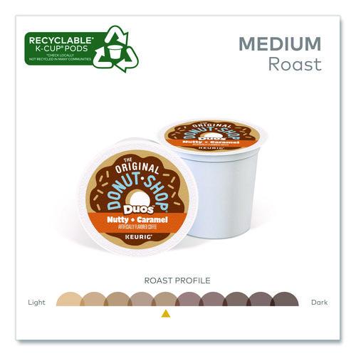 Image of The Original Donut Shop® 5000361499 Nutty Plus Caramel K-Cup, 0.34 Oz, 24/box