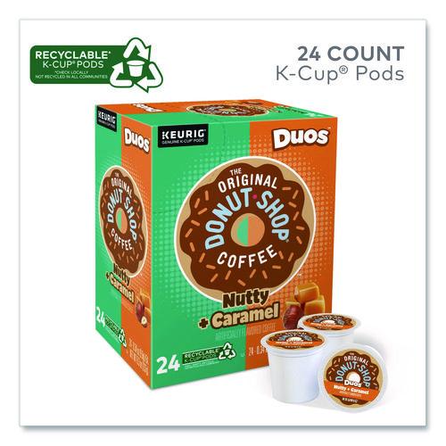 Image of The Original Donut Shop® 5000361499 Nutty Plus Caramel K-Cup, 0.34 Oz, 24/box