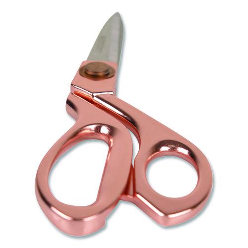 Image of Westcott® 16968 Vintage Stainless Steel Scissors, 8" Long, Offset Rose Gold Handle