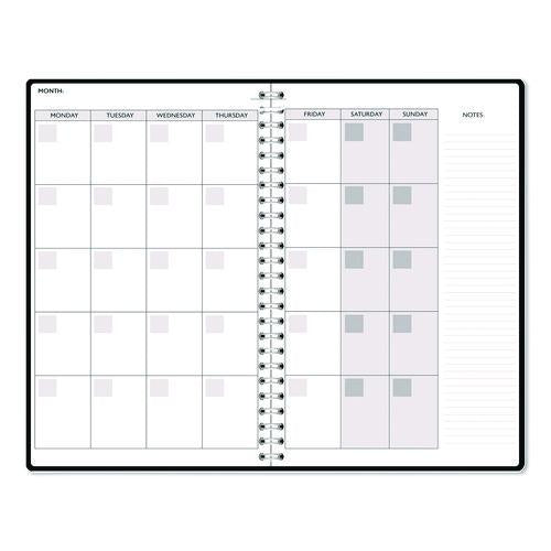 Image of House of Doolittle 2121-48 Recycled Non-Dated Monthly/Weekly Planner, Gold and Smoke, Multicolor Cover, Undated