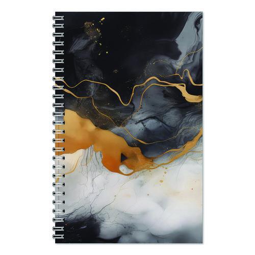 Image of House of Doolittle 2121-48 Recycled Non-Dated Monthly/Weekly Planner, Gold and Smoke, Multicolor Cover, Undated