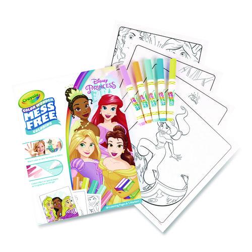 Image of CrayolaÂ® Disney Princess Color Wonder Kit, (18) Coloring Pages and (5) Markers