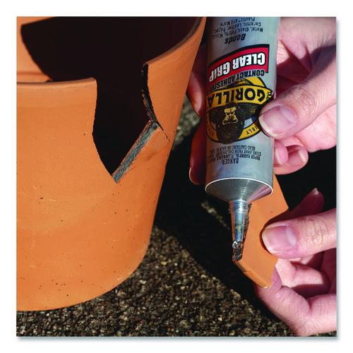 Image of Gorilla® 8040002 Clear Grip Contact Adhesive, 3 oz Tube, Dries Clear