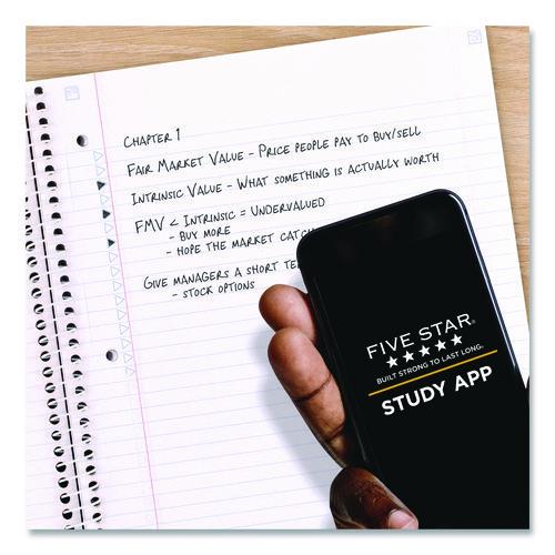 Image of Five StarÂ® Soft Pedals Spiral Notebook, 1-Subject, Medium/College Rule, Assorted Cover Colors, (80) 11 x 8.5 Sheets, 2/Pack