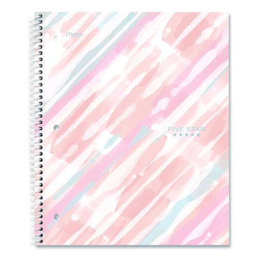 Image of Five Star® 930060 Brushy Moves Spiral Notebook, 1-Subject, Medium/College Rule, Assorted Cover Colors, (80) 11 x 8.5 Sheets, 2/Pack