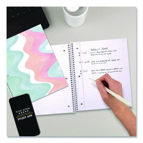 Image of Five Star® 930060 Brushy Moves Spiral Notebook, 1-Subject, Medium/College Rule, Assorted Cover Colors, (80) 11 x 8.5 Sheets, 2/Pack