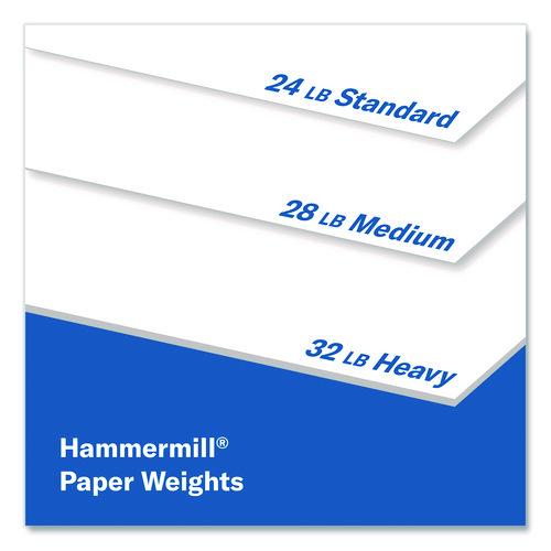 Image of Hammermill® 104604 Premium Laser Print Paper, 98 Bright, 24 lb Bond Weight, 8.5 x 11, White, 500/Ream, 10 Reams/Carton