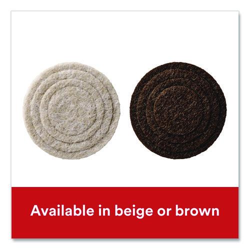 Image of Scotch SP884-NA Custom Fit Felt Pads, 1.5" dia, Beige, 30/Pack