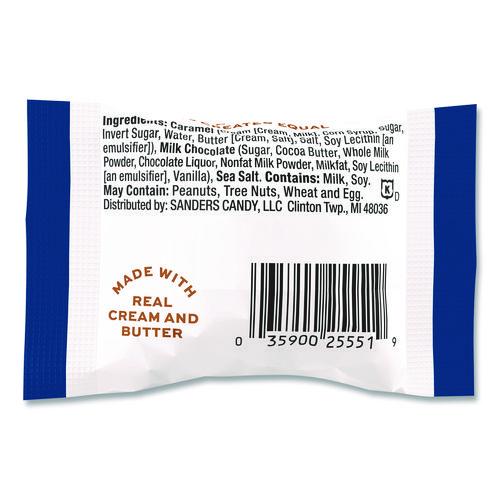 Image of Sanders® KAR27163 Small Batch Wonders Snack-Size Milk Chocolate Sea Salt Caramels, 0.5 oz Individually Wrapped, 48/Box