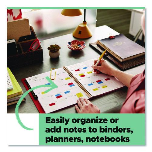 Image of Post-it® Tabs 686-COMBO1 Tabs and Flags Combo Pack, 100 0.47" Flags, 36 1" Tabs, Assorted Colors