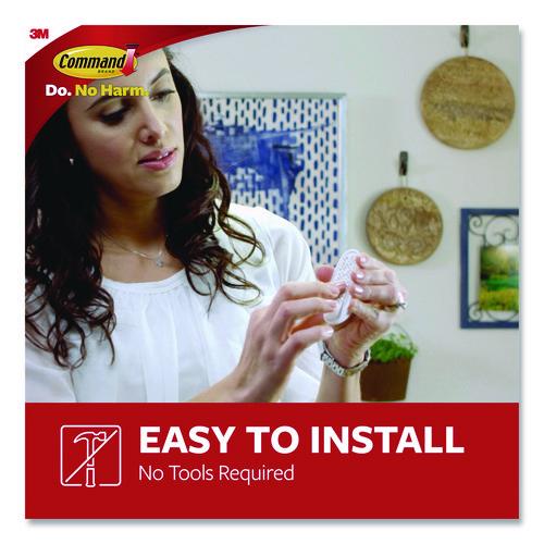 Image of Command 17003-CLUB Large Utility Hooks, Plastic, White, Supports 5 lb, 12/Pack