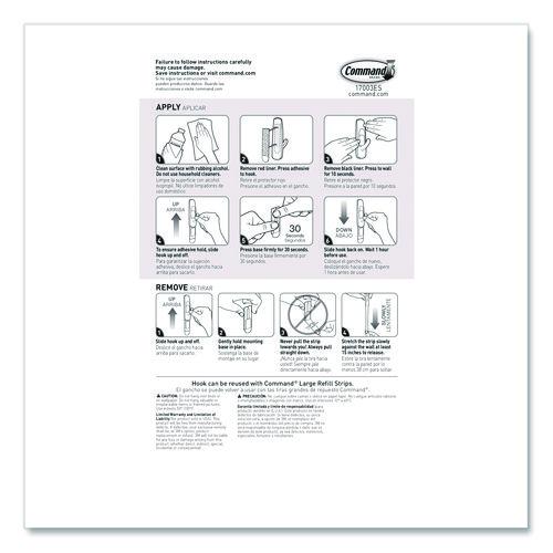 Image of Command 17003-CLUB Large Utility Hooks, Plastic, White, Supports 5 lb, 12/Pack
