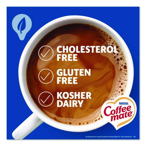 Image of Coffee mate® 12461537 Plant-Based Almond Milk Non-Dairy Liquid Creamer Singles, Natural Vanilla, 0.38 oz Mini Cups, 50/Box