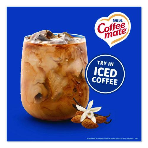 Image of Coffee mate® 12461537 Plant-Based Almond Milk Non-Dairy Liquid Creamer Singles, Natural Vanilla, 0.38 oz Mini Cups, 200/Carton