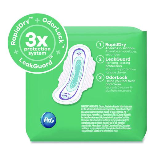 Image of AlwaysÂ® Ultra Thin Pads with Wings, Size 1, Regular Absorbency, 22 Pads/Pack, 12 Packs/Carton