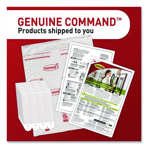 Image of Command 17217-16NA Damage-Free Hanging Picture Hanging Strip Pairs, Holds up to 5 lb, White, 16/Pack