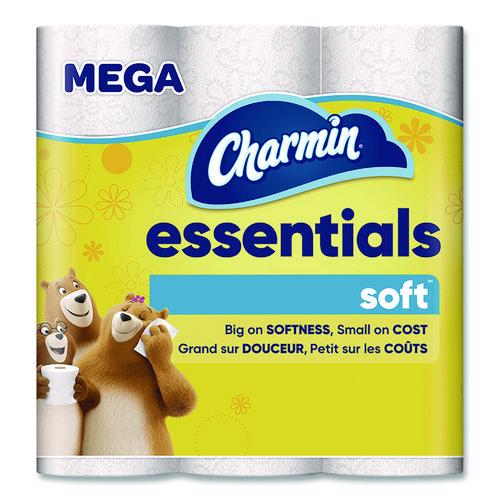 Image of Charmin® 04536 Essentials Soft Bathroom Tissue, Septic Safe, 2-Ply, White, 330 Sheets/Roll, 9 Rolls/Pack, 4 Packs/Carton