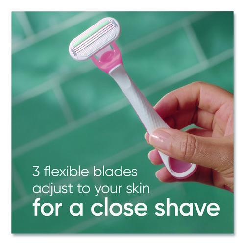 Image of Gillette® 64906 Venus Sensitive Sensible Razors, 3 Blades, 36/Carton
