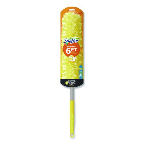 Image of Swiffer® 77326 Heavy Duty Dusters with Super Extender Handle, 6 ft Handle, 1 Handle/4 Dusters