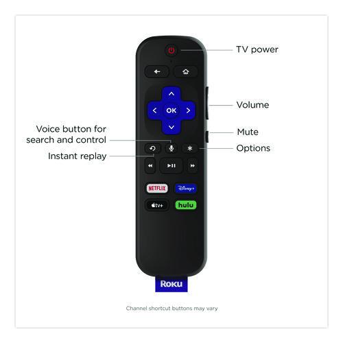Image of Roku 3820R2 Streaming Stick, Black