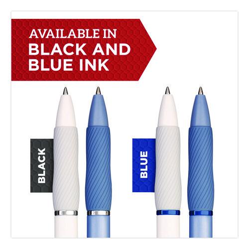 Image of Sharpie® S-Gel 2169762 S-Gel Fashion Barrel Gel Pen, Retractable, Medium 0.7 mm, Black Ink, Pearl White Barrel, 8/Pack