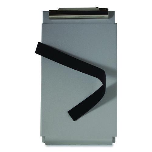 Image of Saunders 12205 Recycled Aluminum Citation Holder Clipboard, 1/2" Clip Capacity, Holds 6 x 11 Sheets, Silver