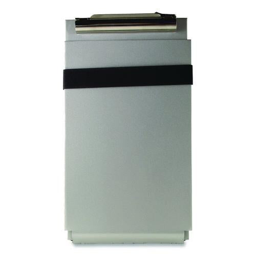 Image of Saunders 12205 Recycled Aluminum Citation Holder Clipboard, 1/2" Clip Capacity, Holds 6 x 11 Sheets, Silver
