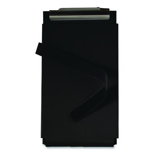 Image of Saunders 12206 Recycled Aluminum Citation Holder Clipboard, 1/2" Capacity, Holds 6 x 11 Sheets, Black
