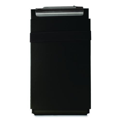 Image of Saunders 12206 Recycled Aluminum Citation Holder Clipboard, 1/2" Capacity, Holds 6 x 11 Sheets, Black