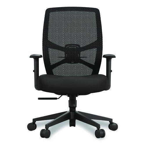 Image of Tempur-Pedic® by Raynor TP-PROTASK-BLK ProTask Executive Task Chair, Supports Up to 275 lb, 19.06" to 22.44" Seat Height, Black Seat/Back, Black Base